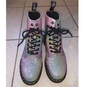 Pascal glitter Doc Martens size 8